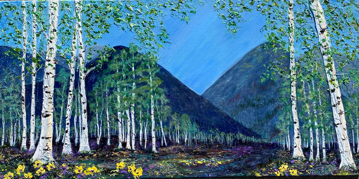 Aspens in Springtime 15 x 30
