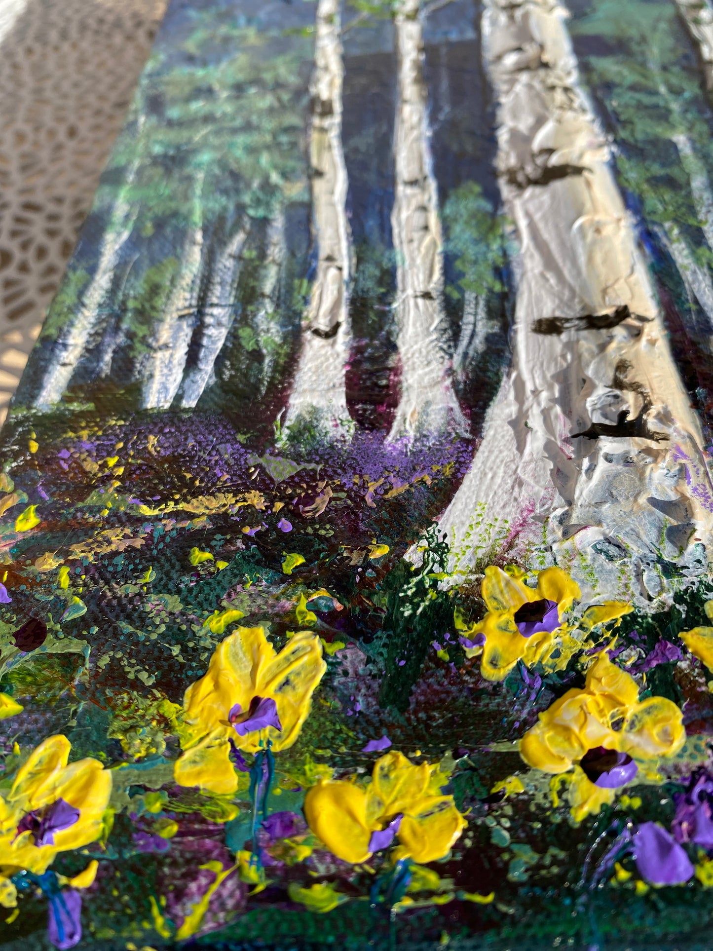Aspens in Springtime 15 x 30