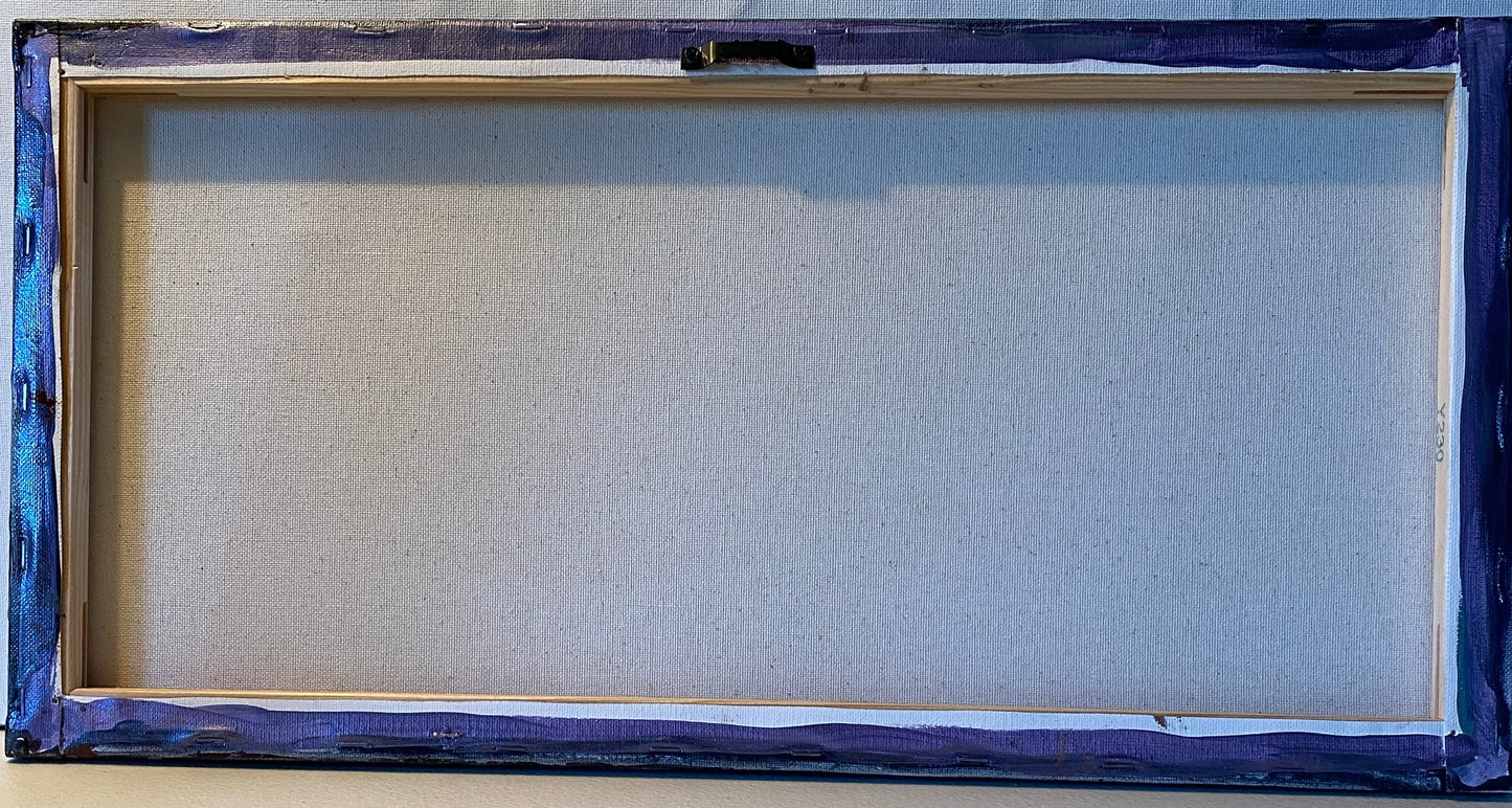 Peaceful Sunset - 10"x20"x5/8" - 'vintage look"