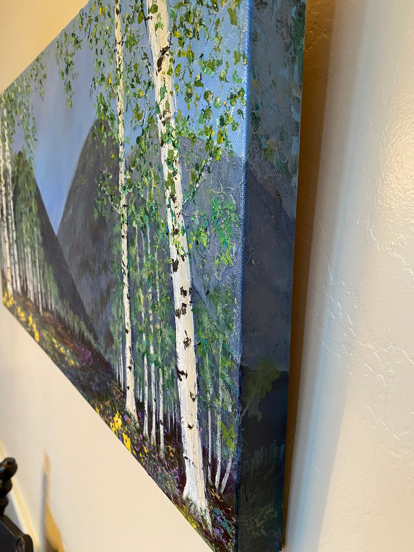 Aspens in Springtime 15 x 30 X 1 1/2" - Canvas