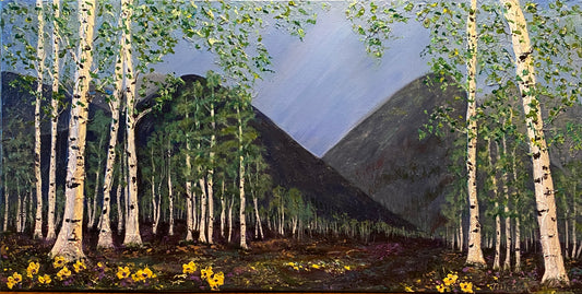 Aspens in Springtime 15 x 30 X 1 1/2"