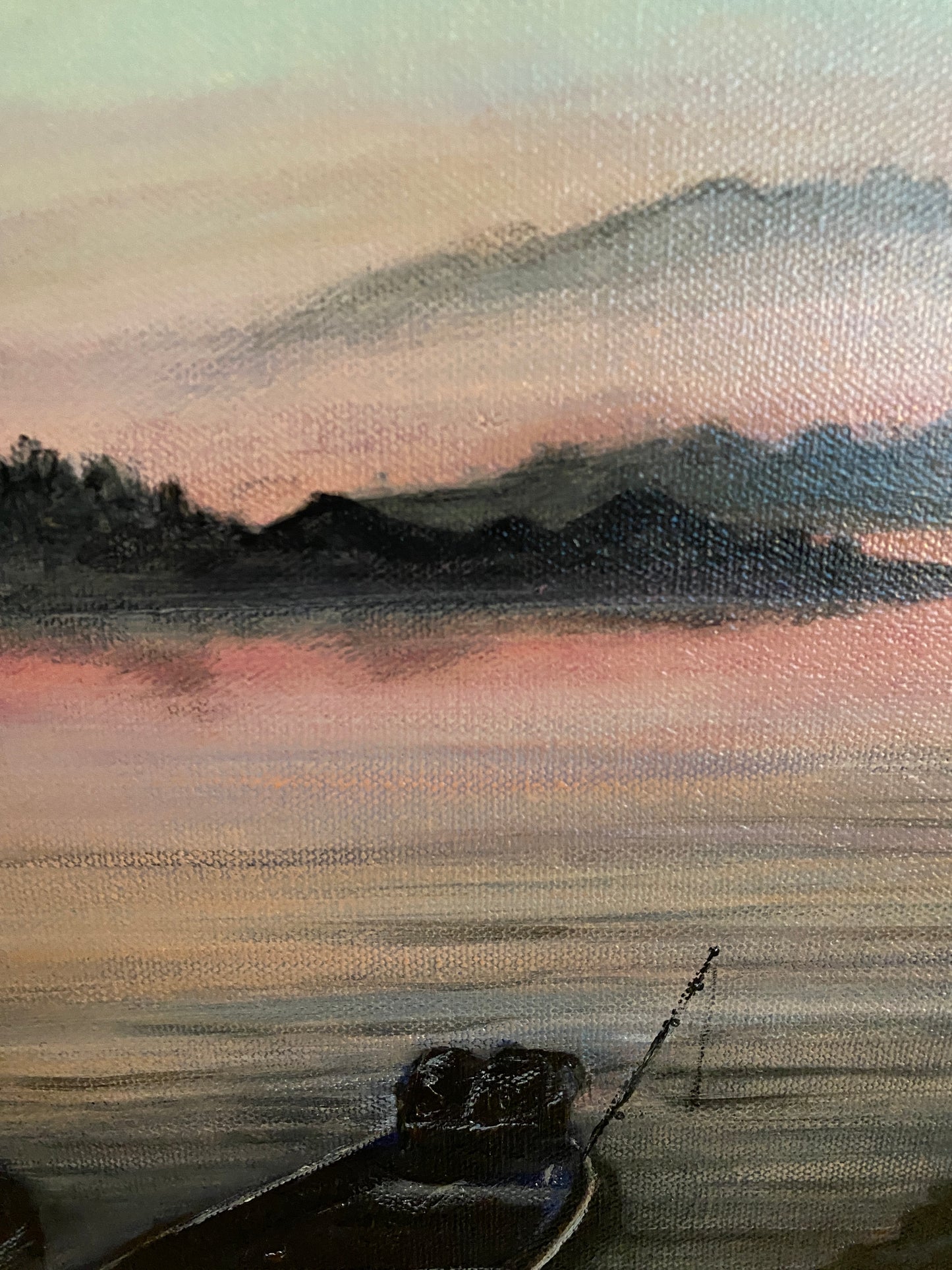 Foggy Morning in the Boundary Waters - 12" x 12" x 1 1/2" Canvas