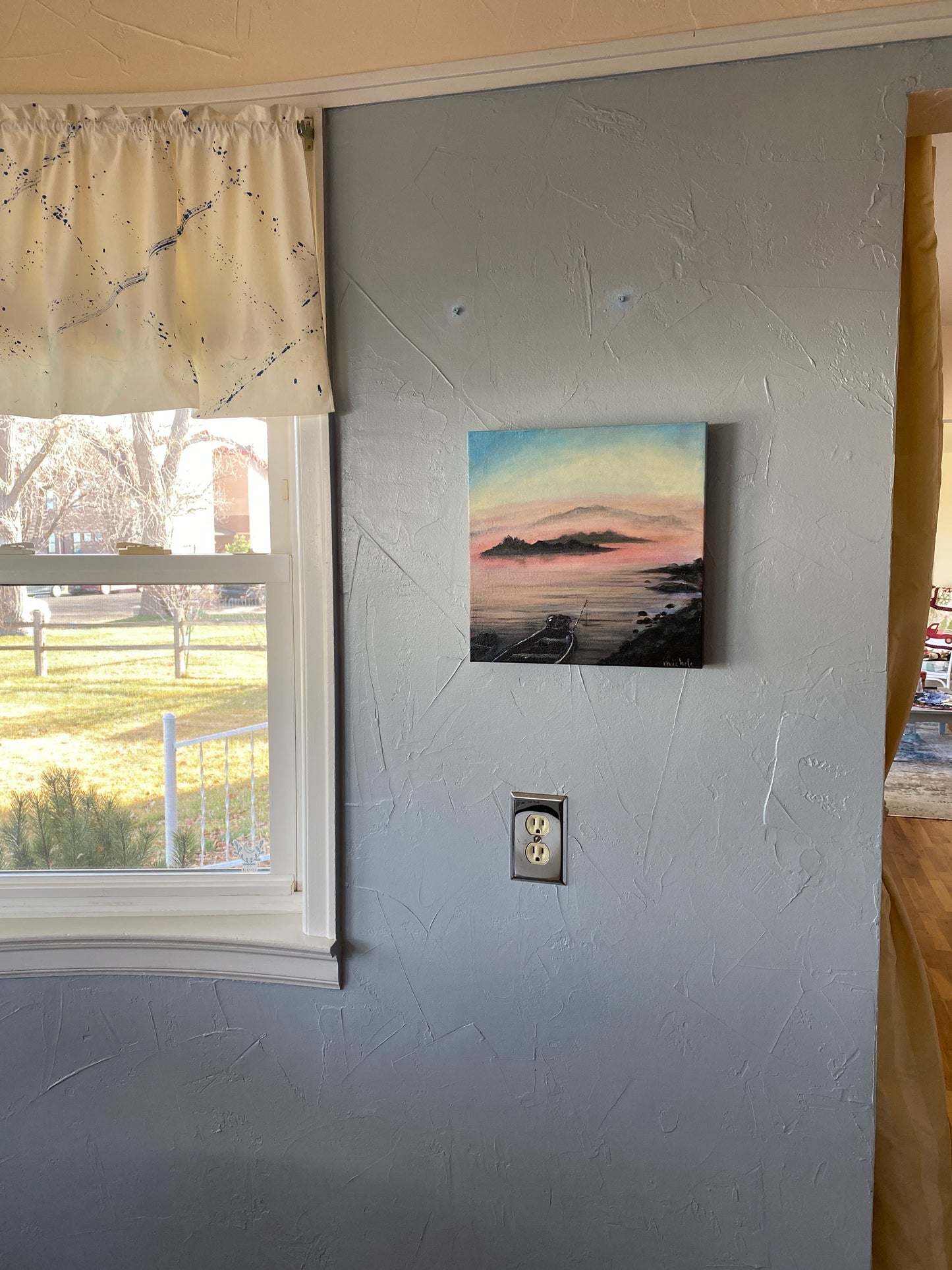 Foggy Morning in the Boundary Waters - 12" x 12" x 1 1/2" Canvas