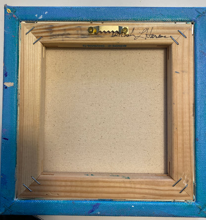 Happy Zinnia - Acrylic - 8 x 8