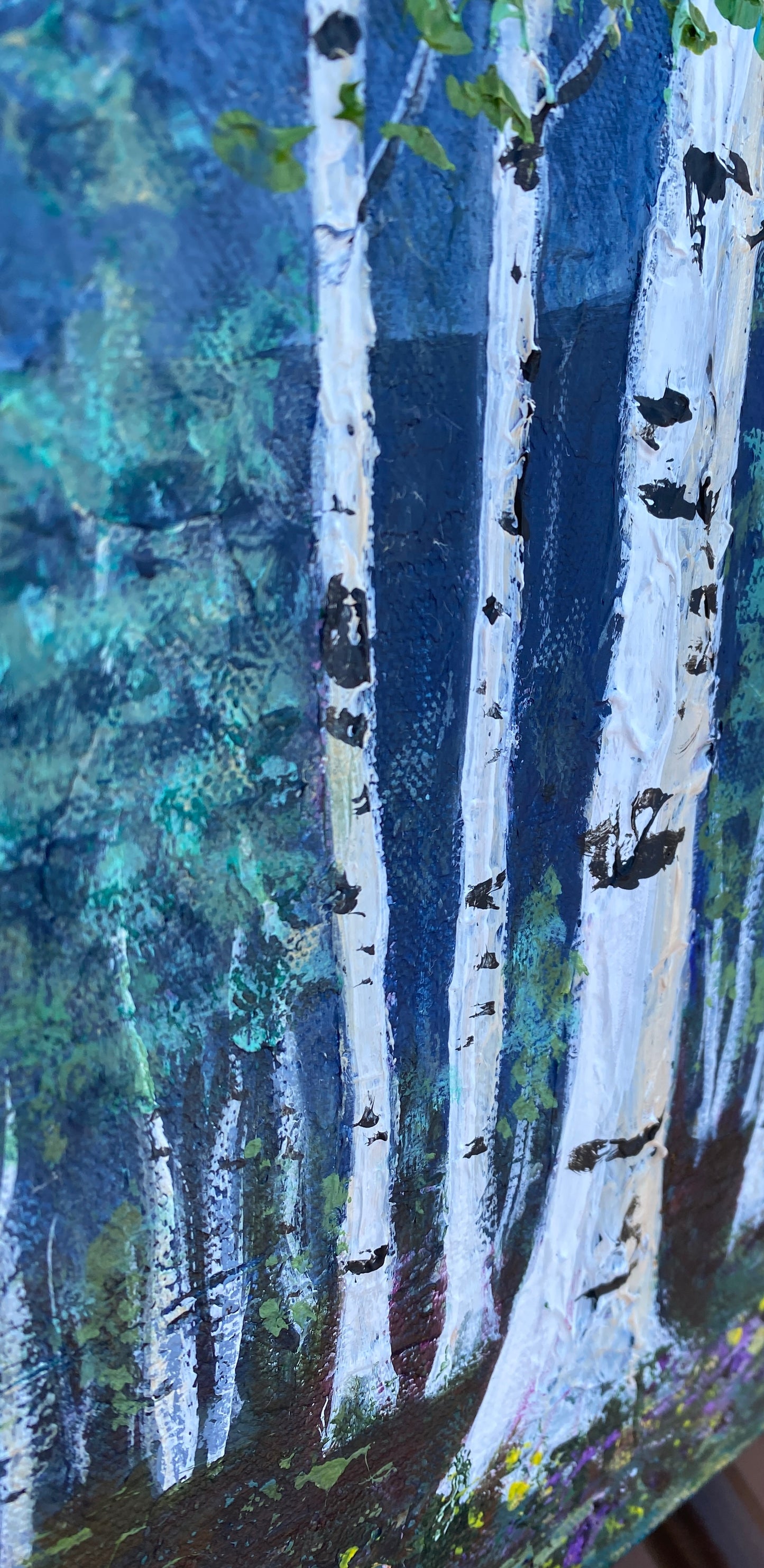 Aspens in Springtime 15 x 30