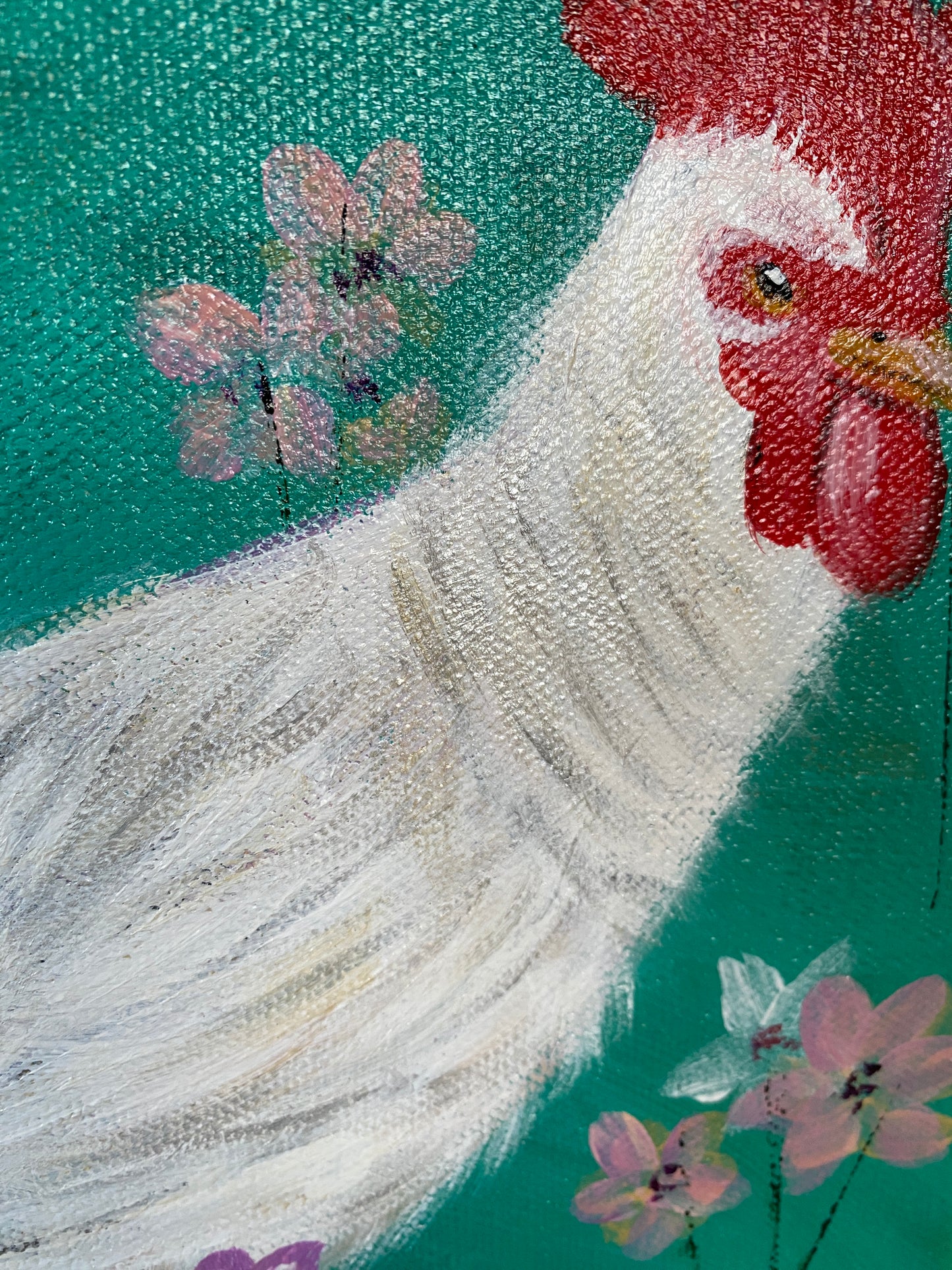 Rooster #6 - 8 x 8 x 1 1/2”