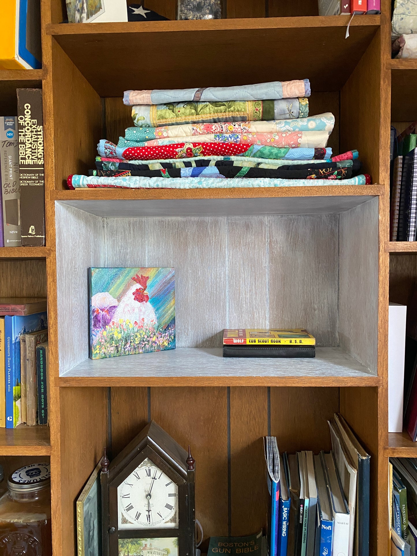 Rooster #4 - 8" x 8" x 1 1/2" Canvas