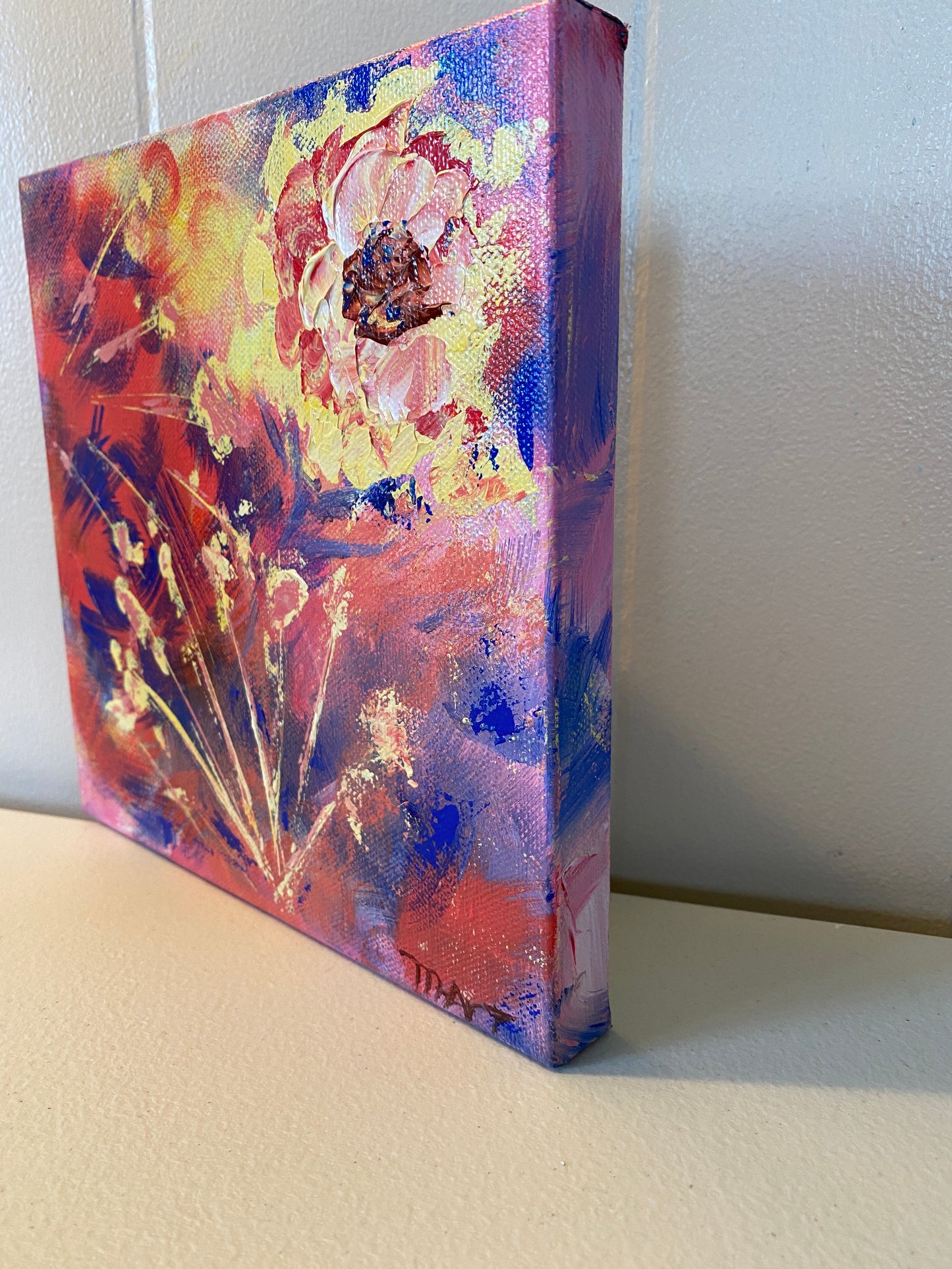 Happy Yellow Rose - 8 x 8