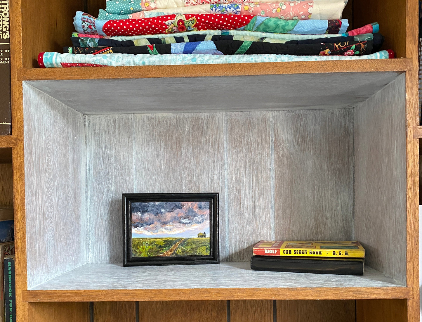 Prairie Storm Mini - Oil on canvas board - 4 1/2" x 5 1/2"