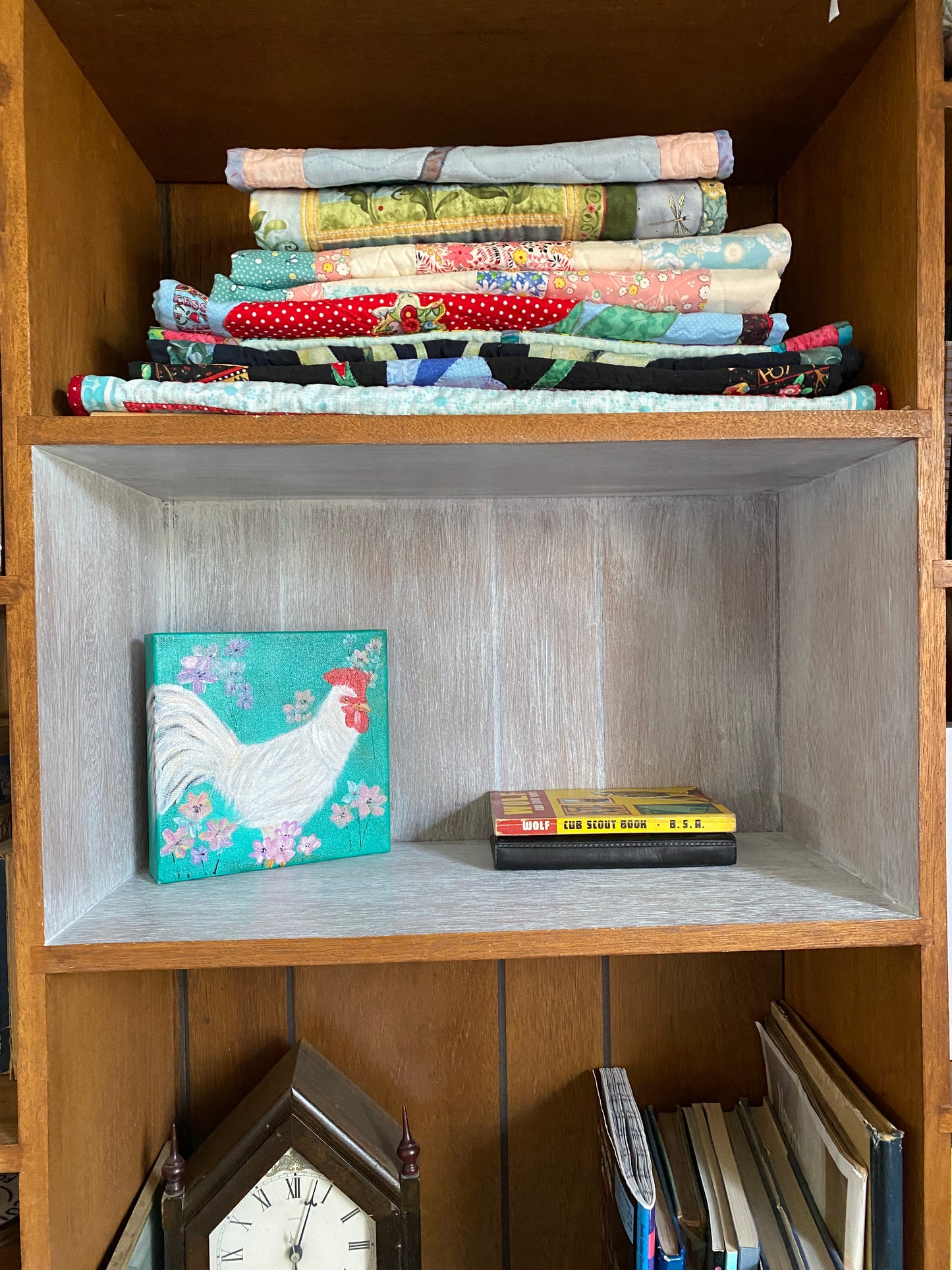 Roo A - Rooster #6 - 8 x 8 x 1 1/2”