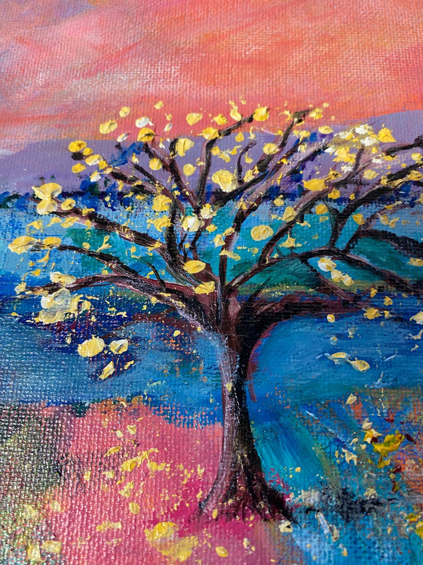 Lone Tree #3 - Oil on canvas - 8 x 10