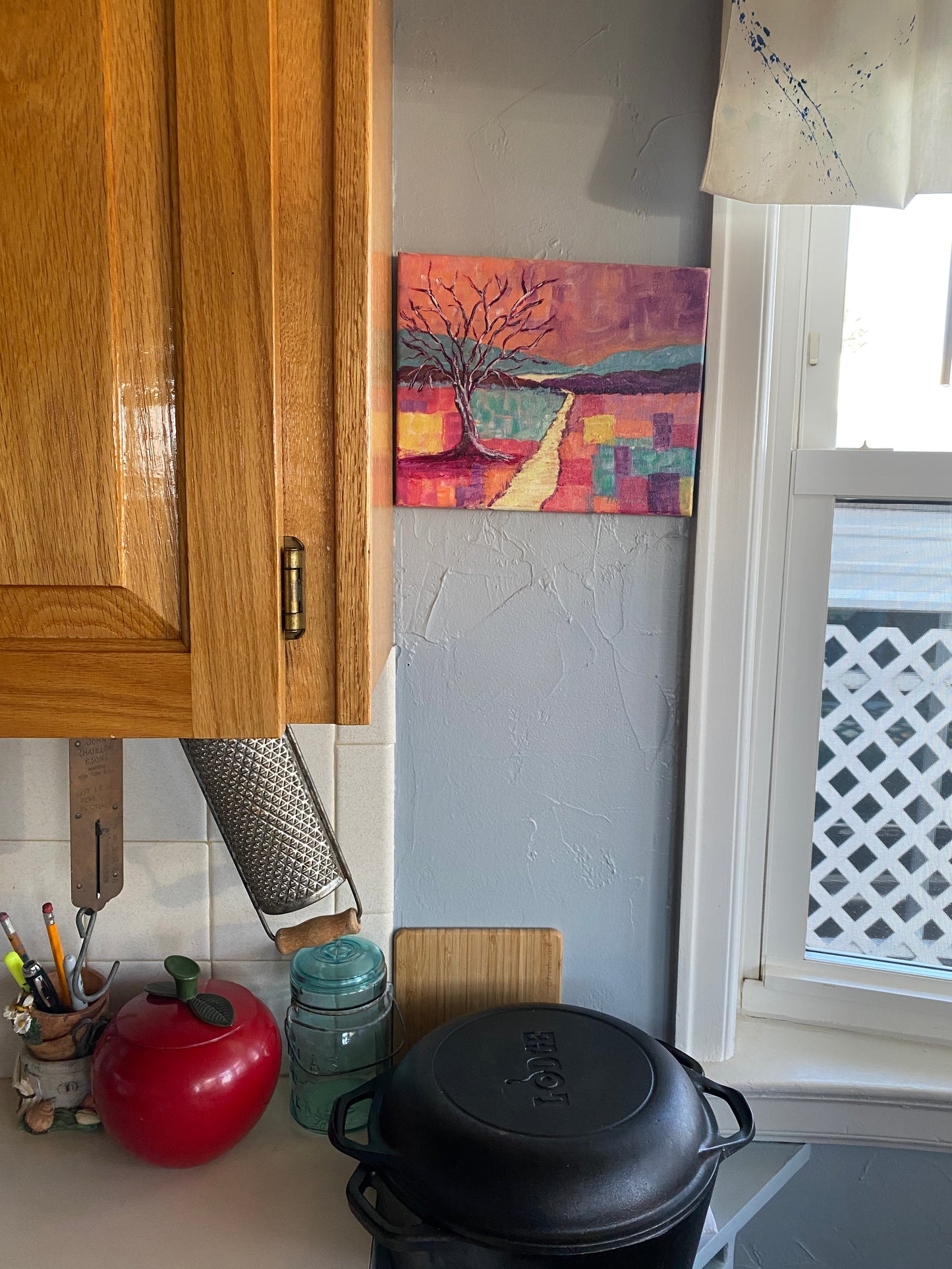 Lone Tree #4 - Acrylic on canvas - 8 x 10