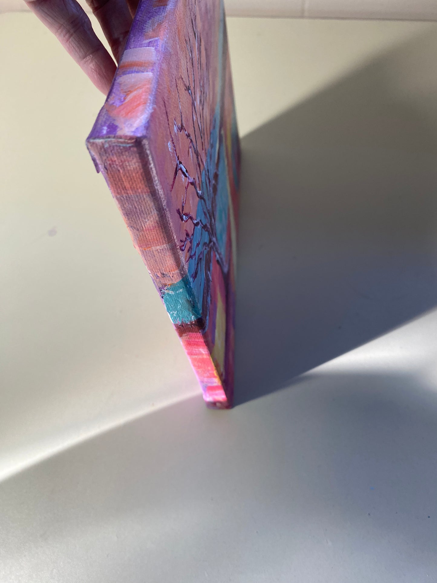 Lone Tree #4 - Acrylic on canvas - 8 x 10