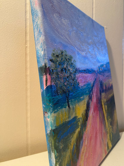 Lone Tree #2 - Oil on canvas - 8 x 10