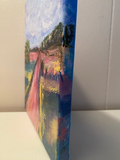 Lone Tree #2 - Oil on canvas - 8 x 10